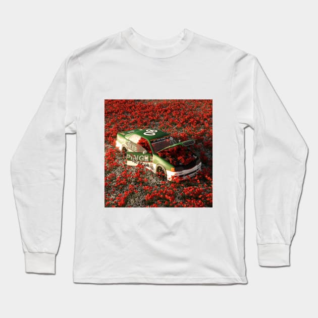 Flower Car Long Sleeve T-Shirt by holikpc